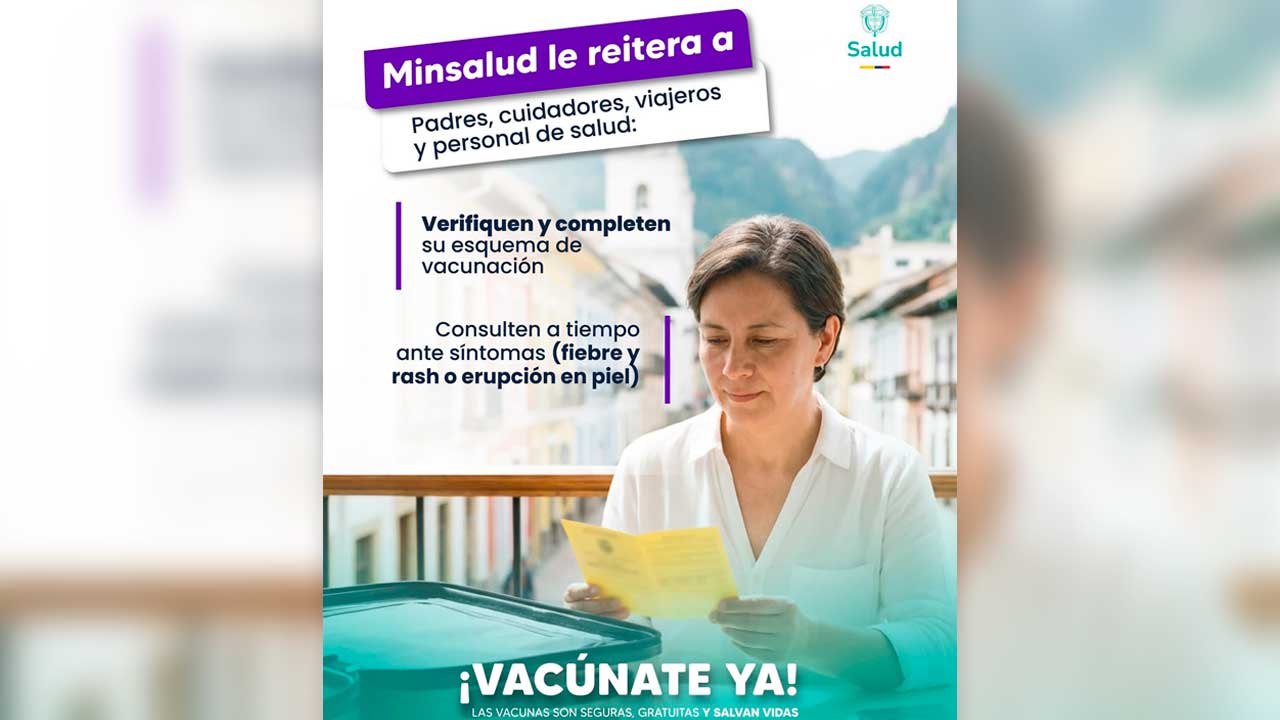 Colombia impulsa jornada nacional de vacunación para fortalecer la salud pública