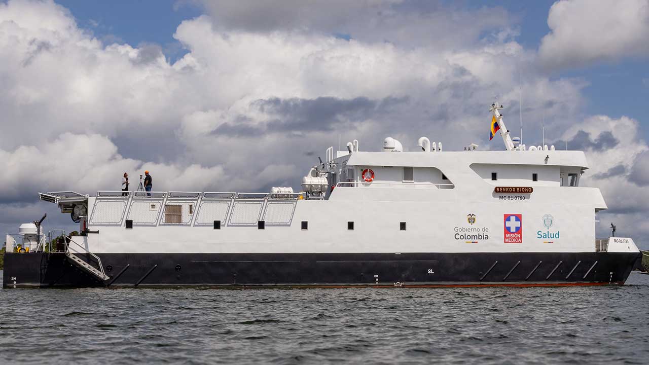 En su primera misión, el Buque Hospital Benkos Biohó atendió a más de 2.600 pacientes en el litoral Pacífico en solo diez días