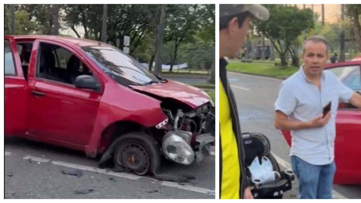 Video | Así quedó el vehículo que fue impactado por un artefacto explosivo cuando pasaba por Univalle: 'Mi niñita venía en este carro'